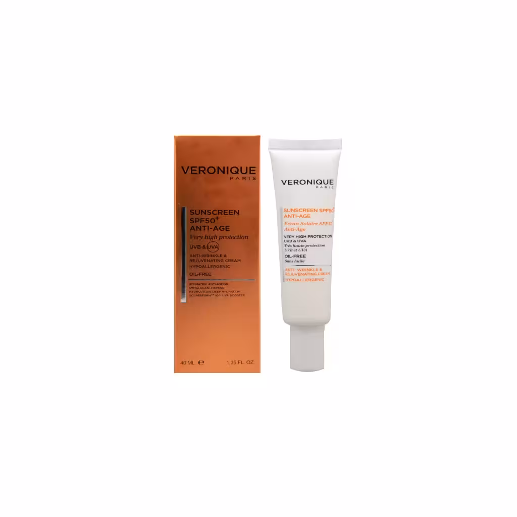 کرم ضد آفتاب و ضد چروک فاقد چربی ورونیک (SPF 50)