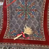 سفره قلمکاری طرح ترنج طوسی 1در1.5