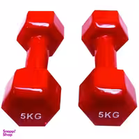دمبل مدل 001 وزن 5 کیلوگرم بسته 2 عددی