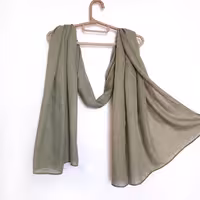 شال سبز سدری ساده