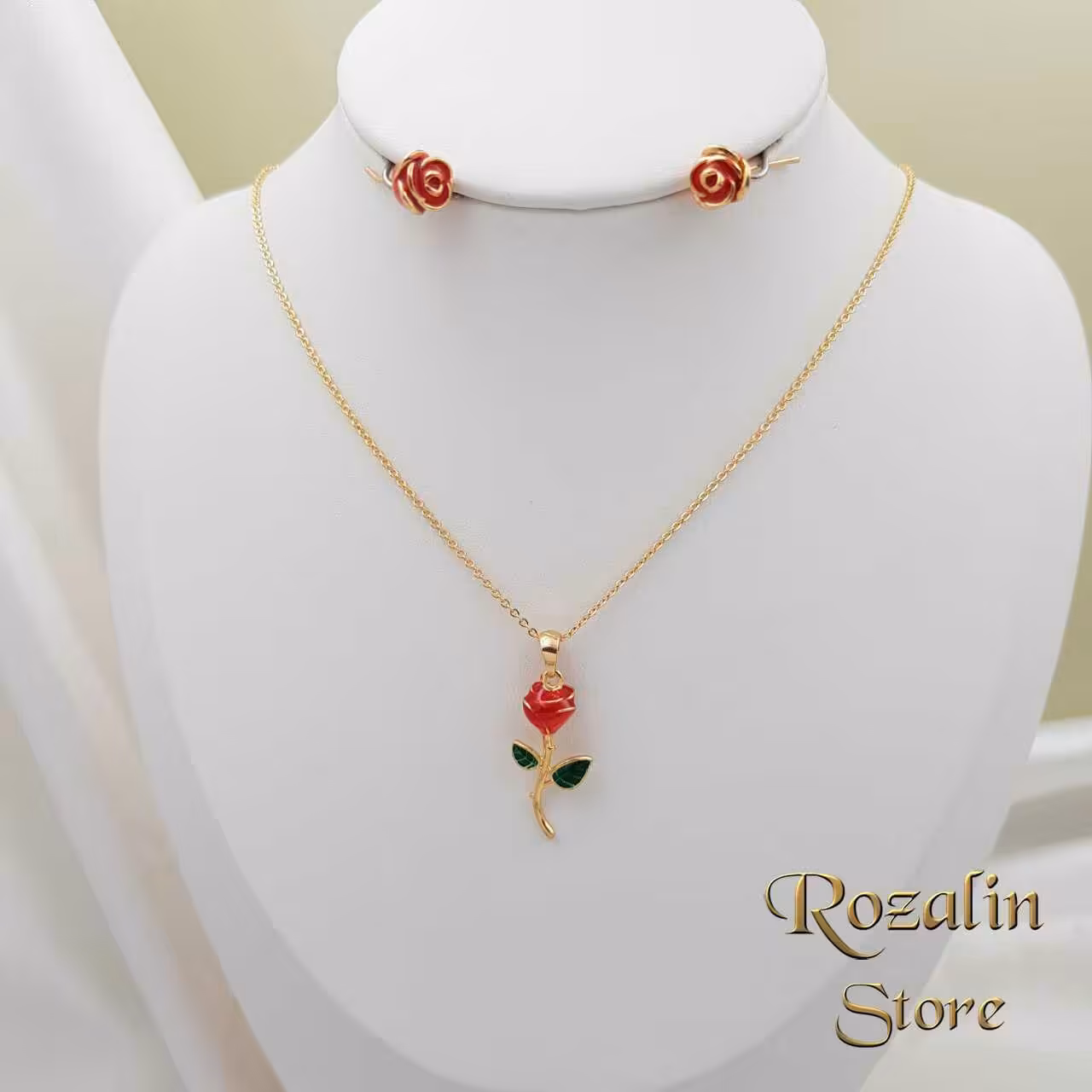 نیم ست زنانه وای اس ایکس مدل گل رز  میخی