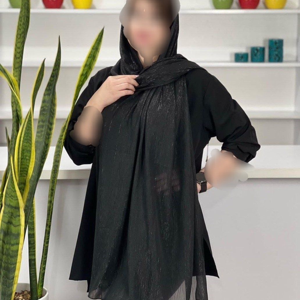 شال کریشه لمه مشکی