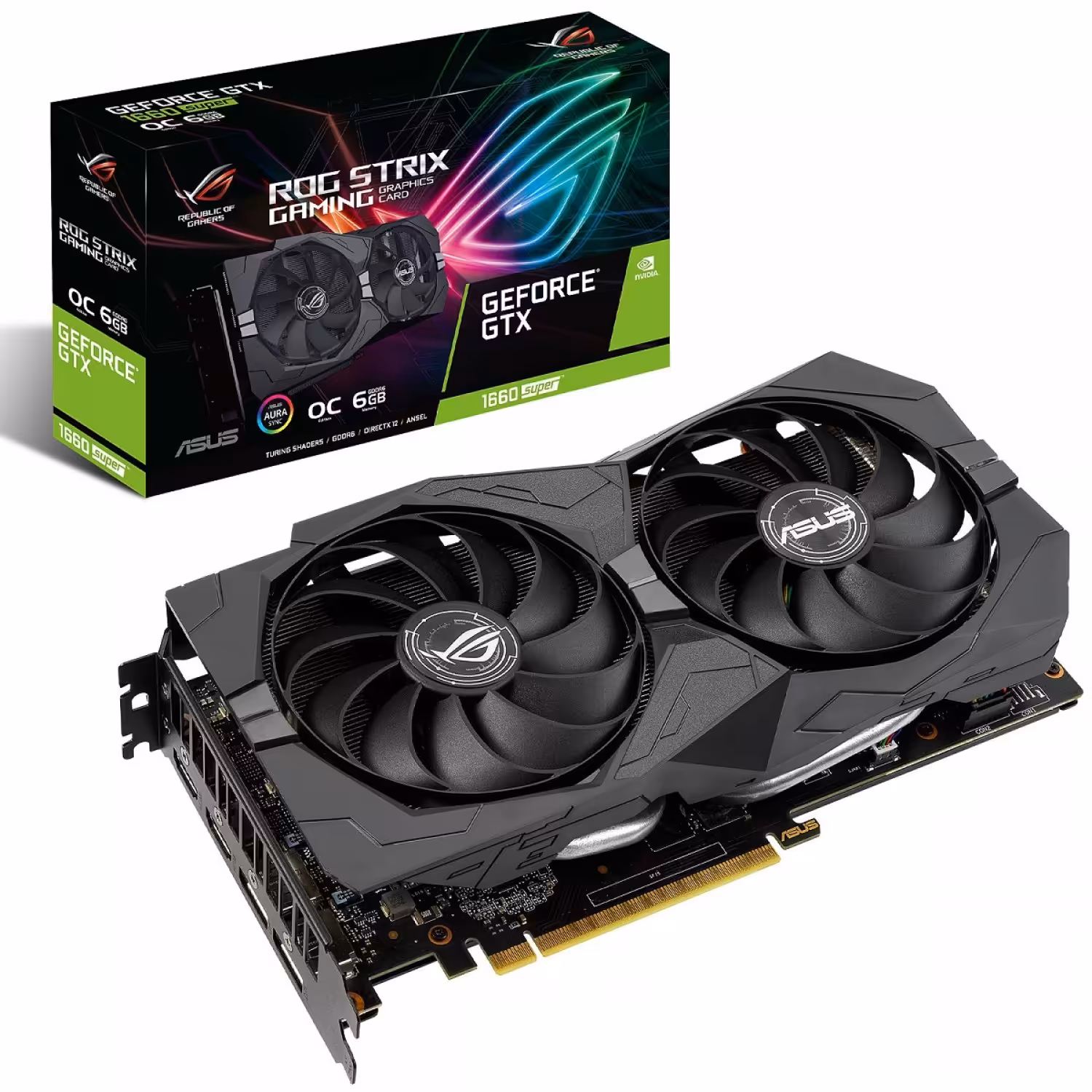 کارت گرافیک ایسوس مدل ASUS ROG-STRIX-GTX1660S-O6G-GAMING