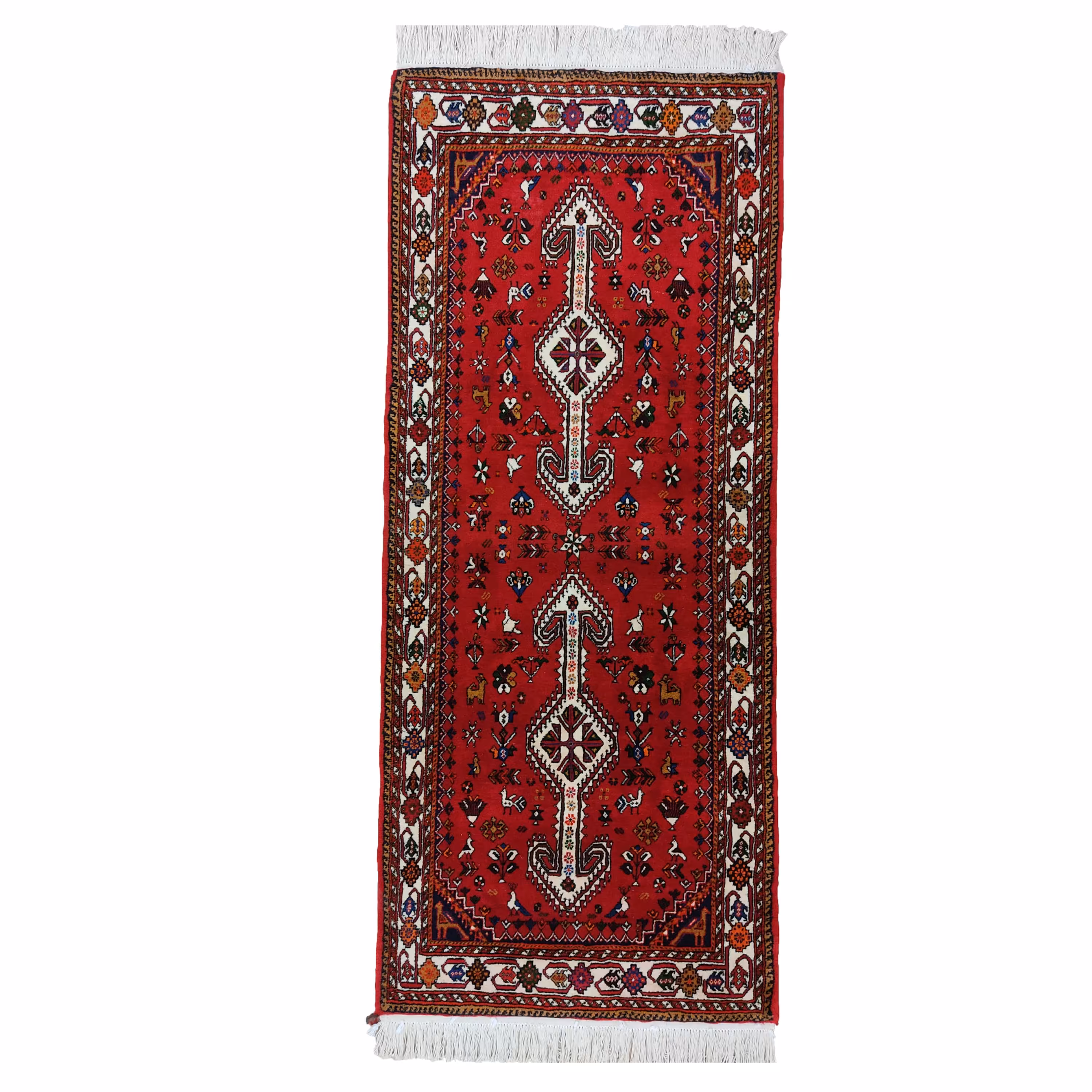 فرش دستبافت کناره طول دو متر مدل نصرآباد کد 337