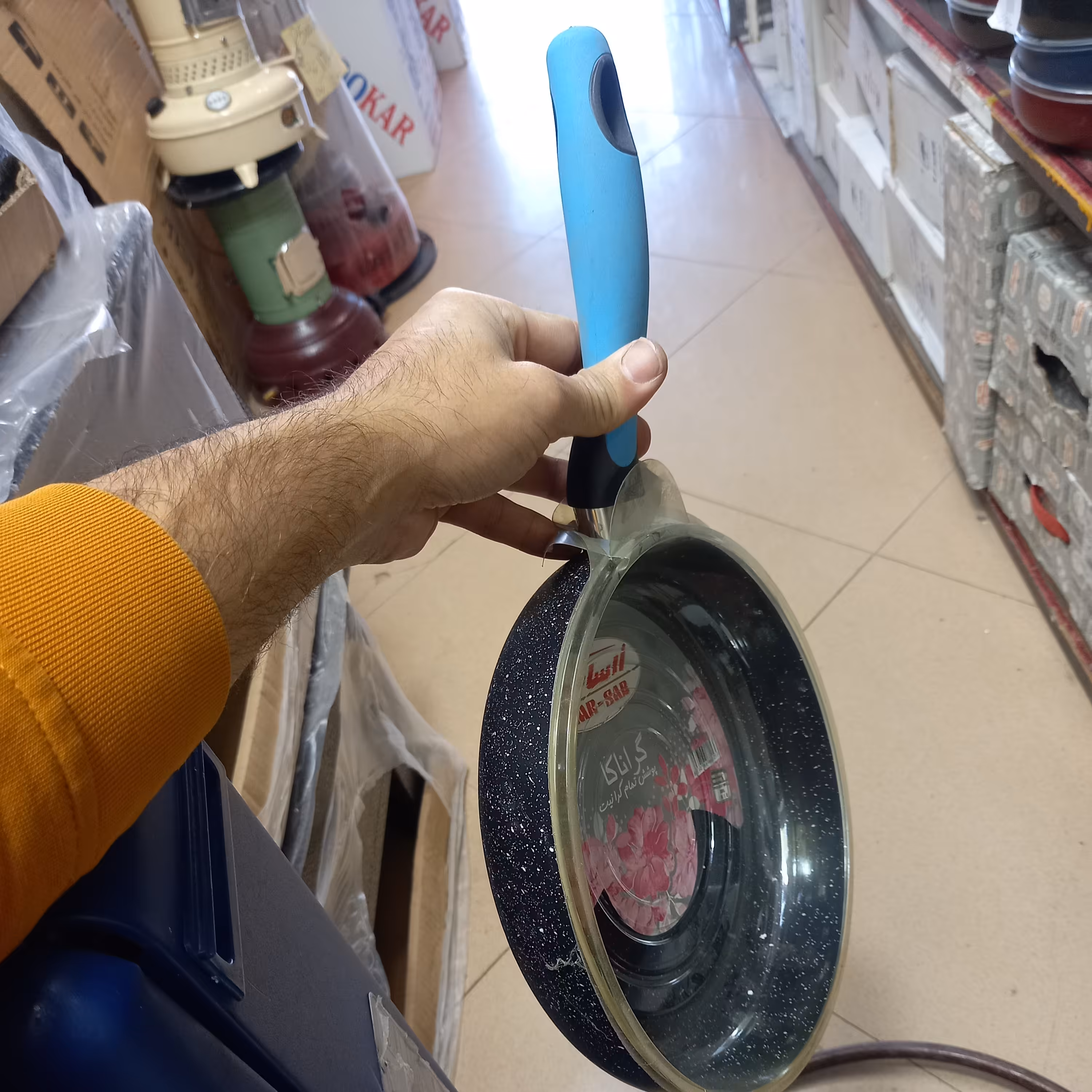 تابه تکدسته گرانیت زرساب مدل گراناکا سایز24