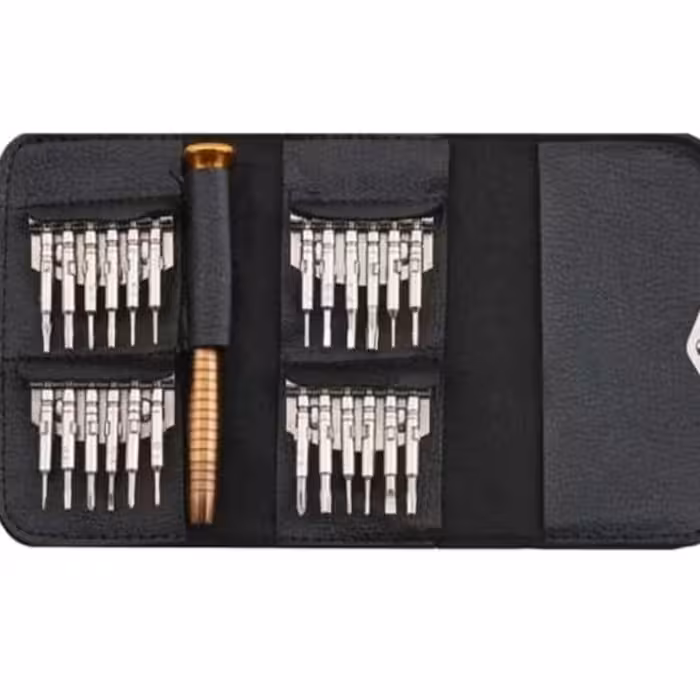 مجموعه 25 عددی پیچ گوشتی ریز ساعتی و کیفی