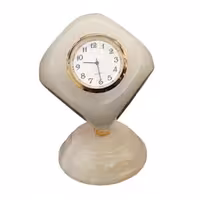 ساعت رومیزی سنگ مرمر طرح منچ کد M1008