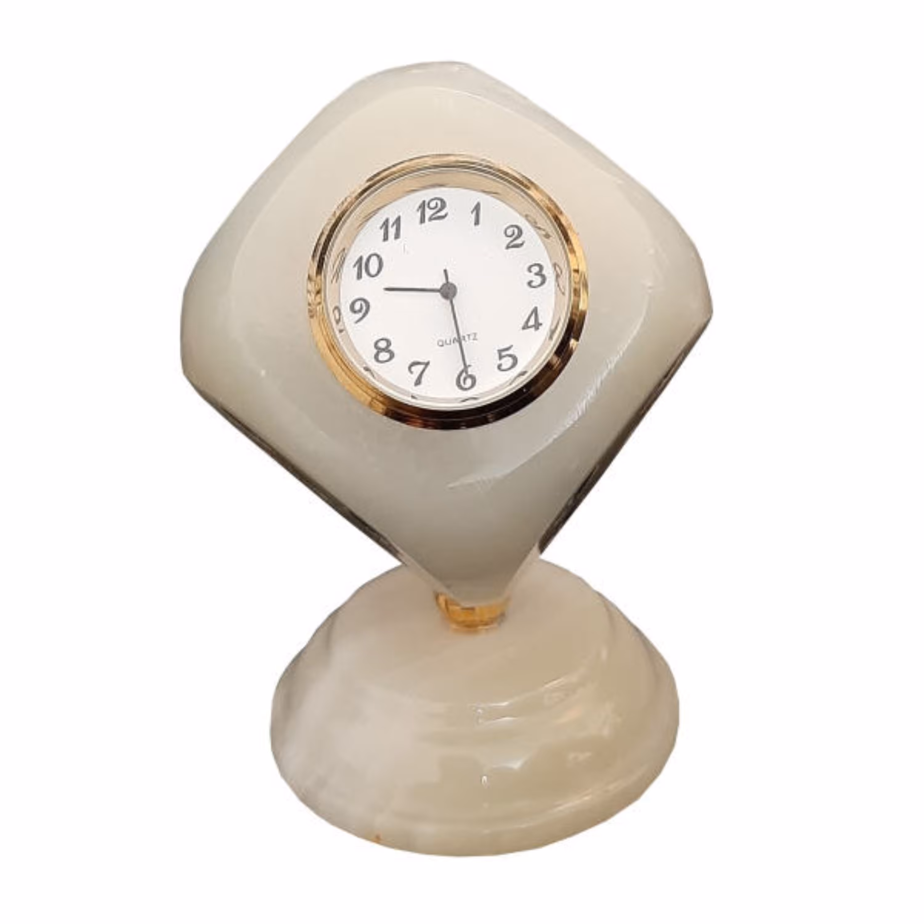 ساعت رومیزی سنگ مرمر طرح منچ کد M1008