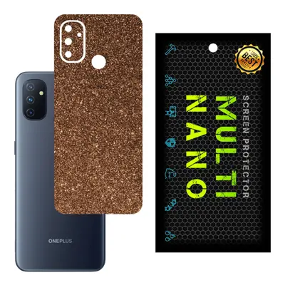 برچسب پوششی MultiNano مدل X-G1F-Bronze برای پشت موبایل وان پلاس Nord N100