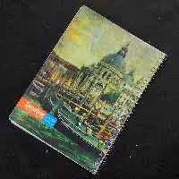 دفتر  50 برگ فنری جلد طلقی طرح کلاسیک مارک صنوبر بسته 12 عددی عمده