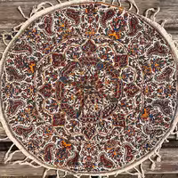 رومیزی قلمکاری گرد 50