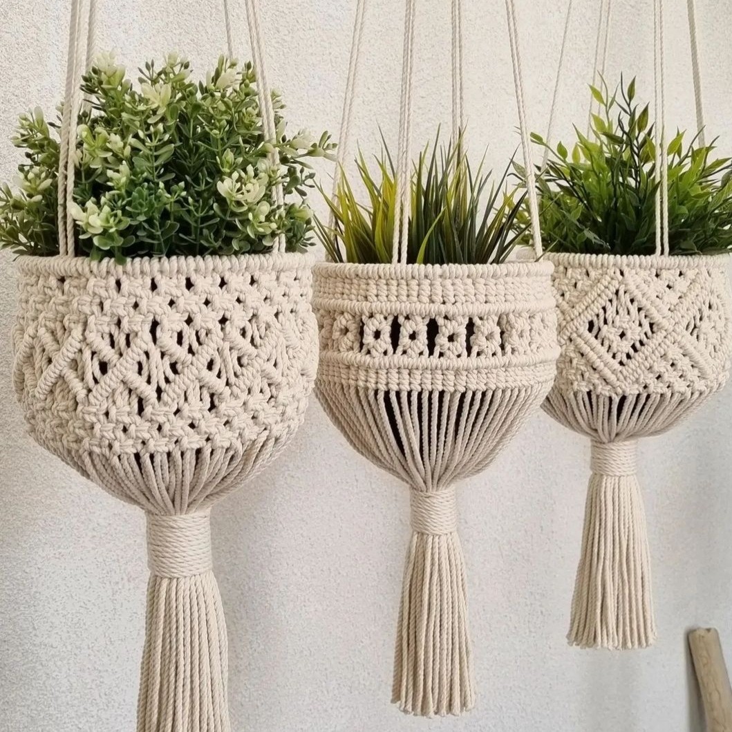 آویز گلدان سبدی