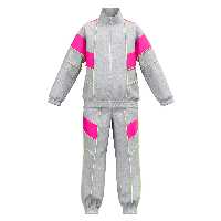 ست سوییشرت و شلوار مشترک دخترانه و پسرانه M 405 برشاد ملانژ-صورتی 116