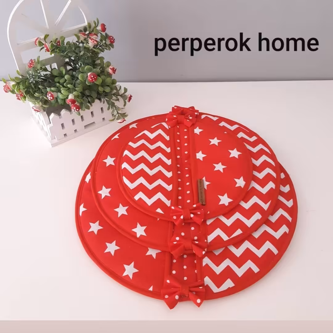 دم کنی مدل دو لبه 3 سایز جنس کتان نخ