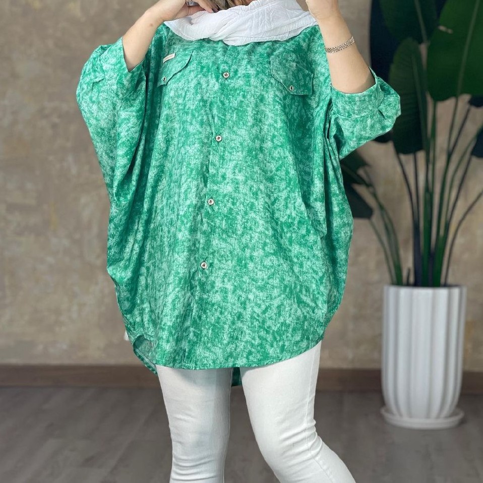 پانچ کیمونو سمانه ارسال رایگان مانتو خنک تابستانی شومیز مانتویی