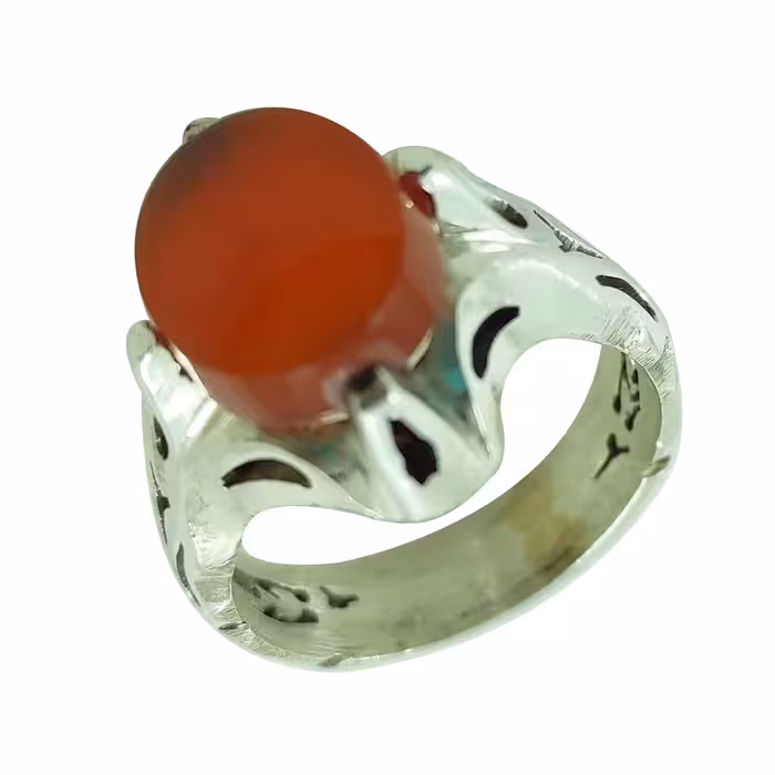 انگشتر نقره مردانه عقیق یمنی سلین کالا کد 11982027