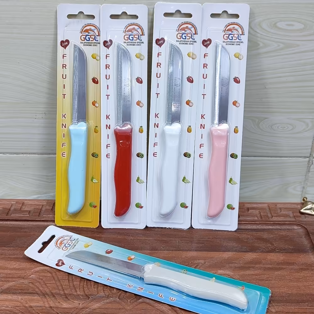 کارد آشپزخانه تکی دلفین اصل آلمانی حک شده بر روی بدنه دسته رنگی