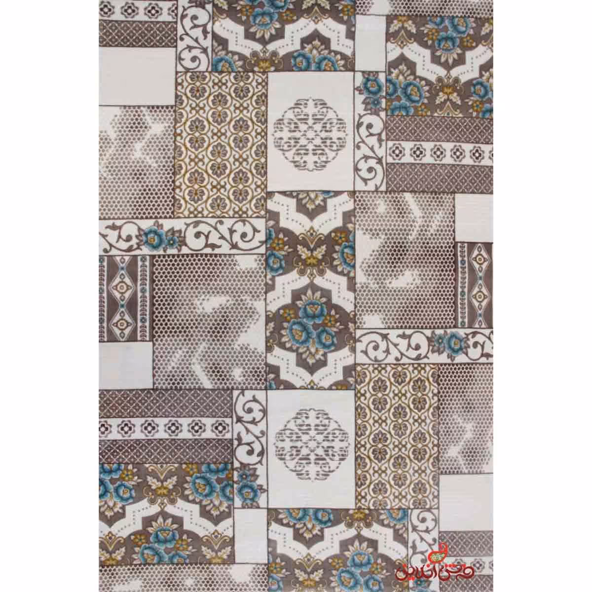 فرش ماشینی ساوین کد 1508 آبی