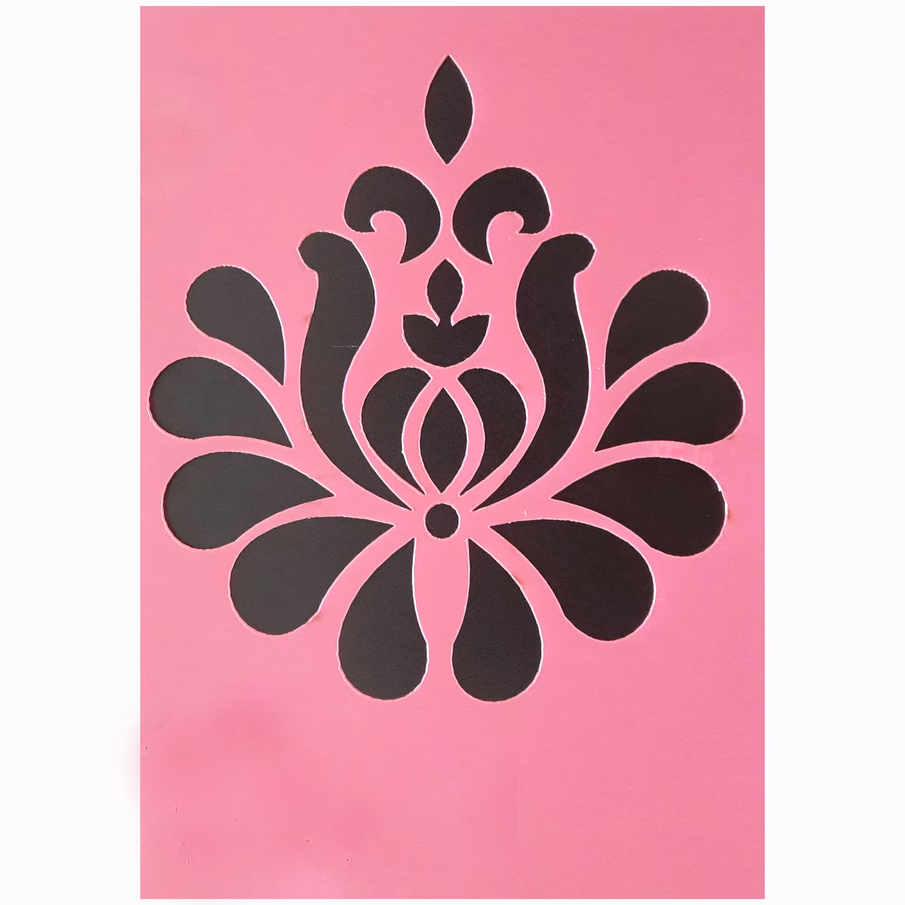 شابلون استنسیل  طرح لاله عباسی کد 3 ابعاد15در 20