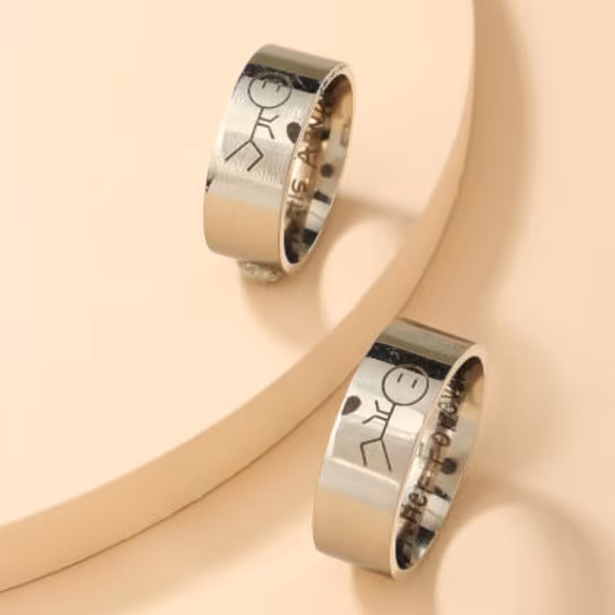 انگشتر ست طرح عشق