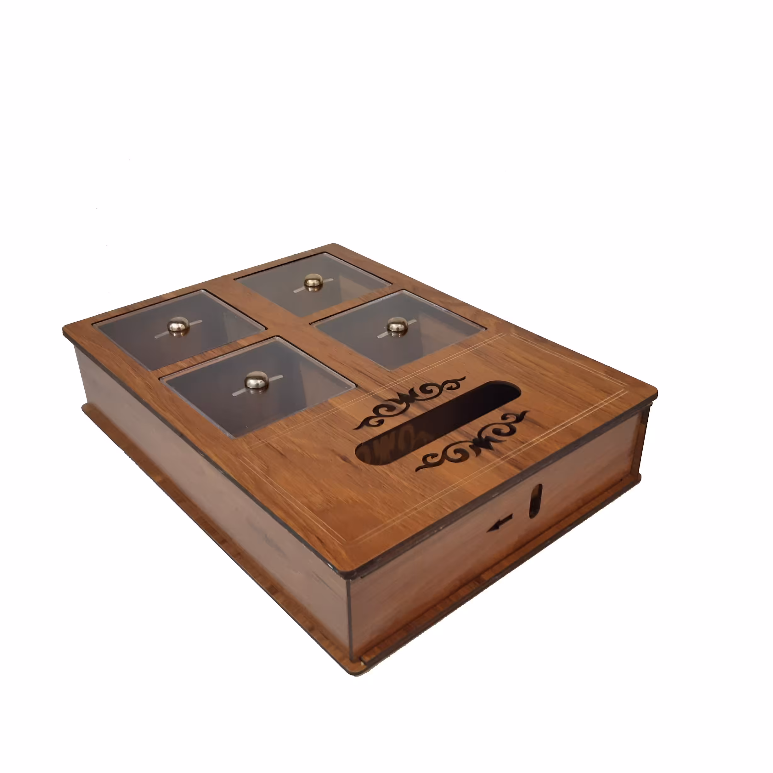 جعبه پذیرایی مدل چهار خانه