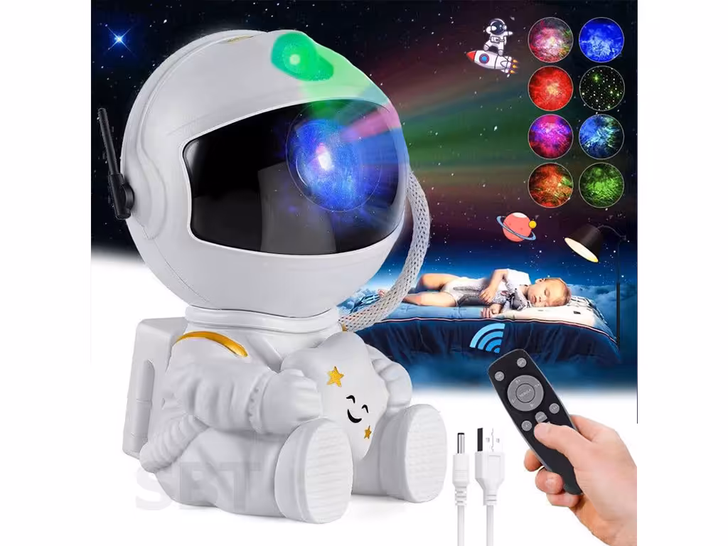 مینی پروژکتور کهکشانی طرح فضانورد نشسته