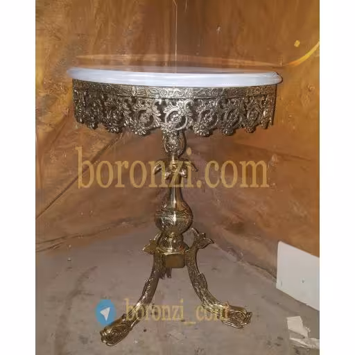 میز تلفن پایه ماهی مدل یاس کج