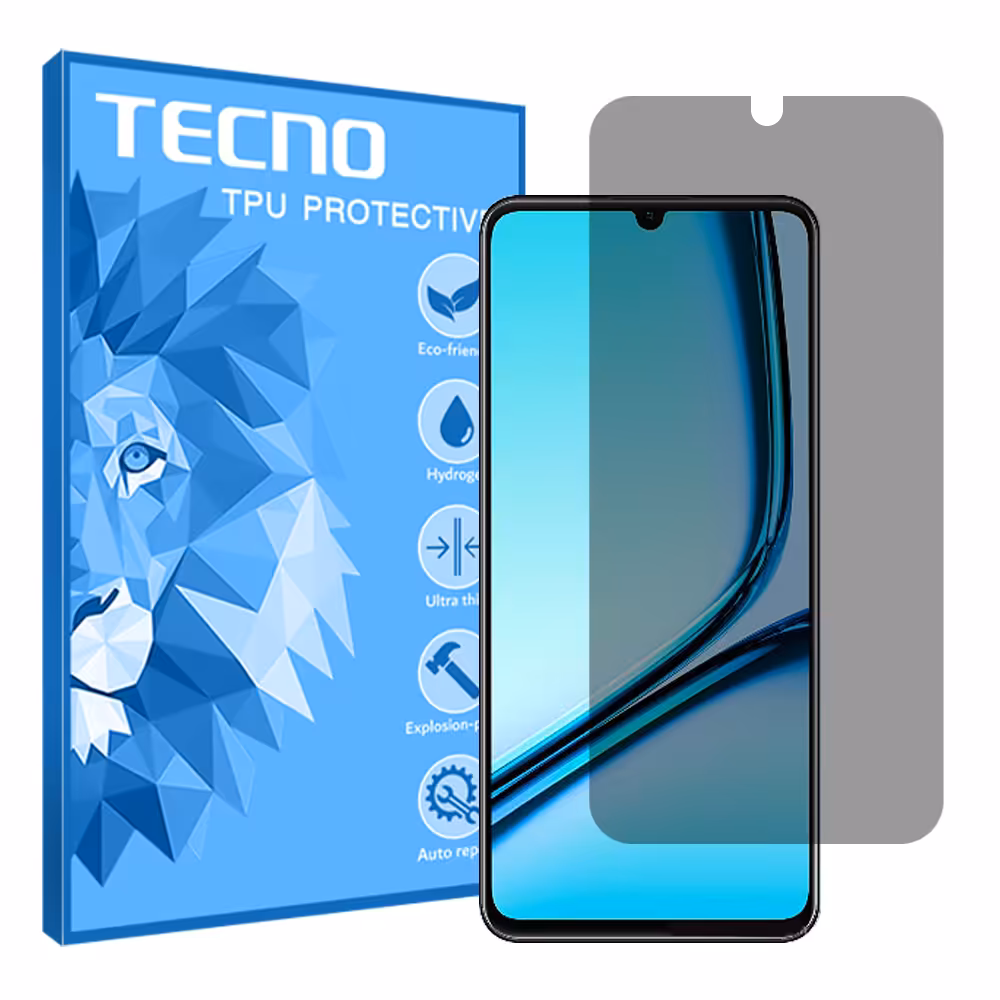 گلس ریلمی Note 50 مدل هیدروژلی پرایوسی برند تکنو کد S