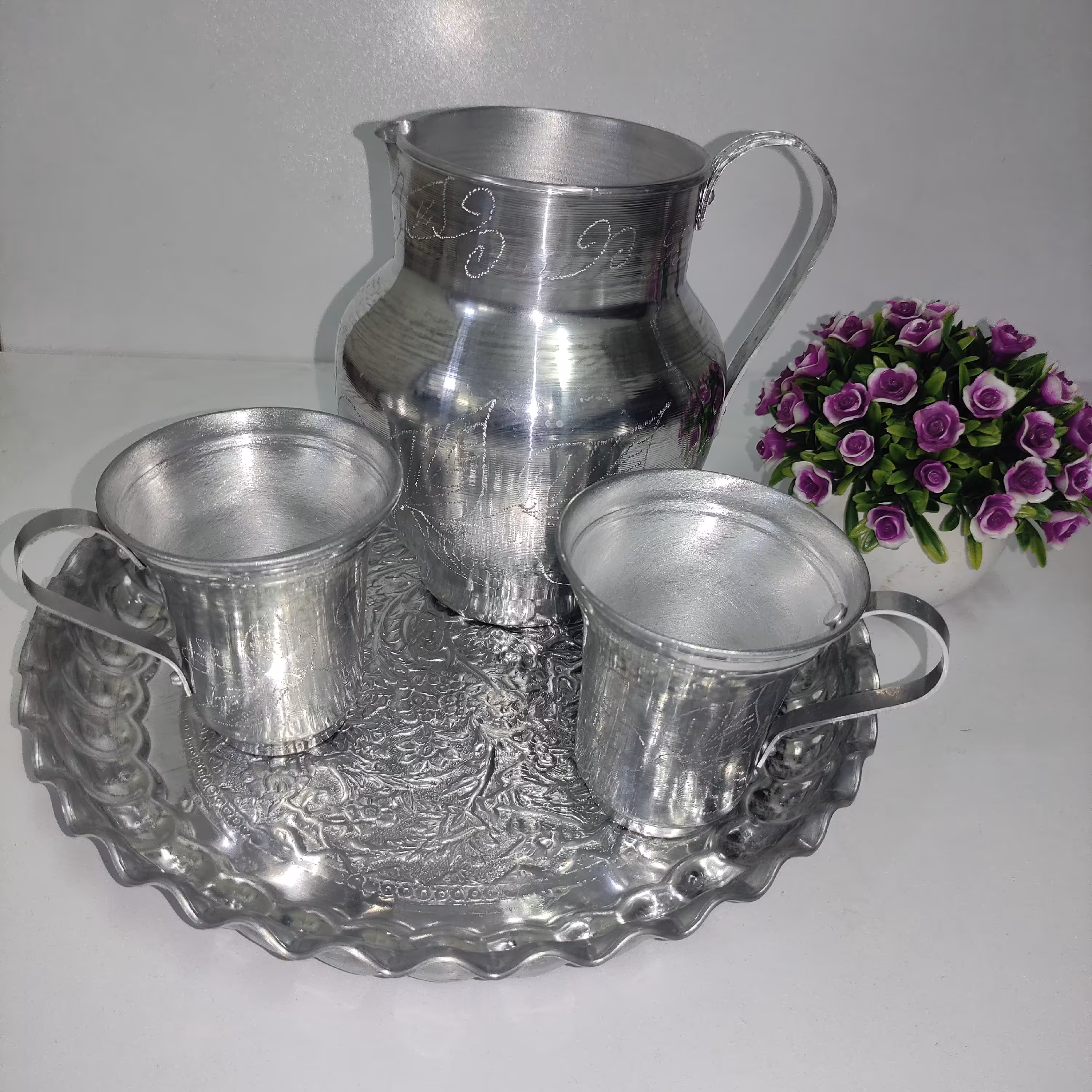 سرویس پارچ و لیوان و سینی روحی