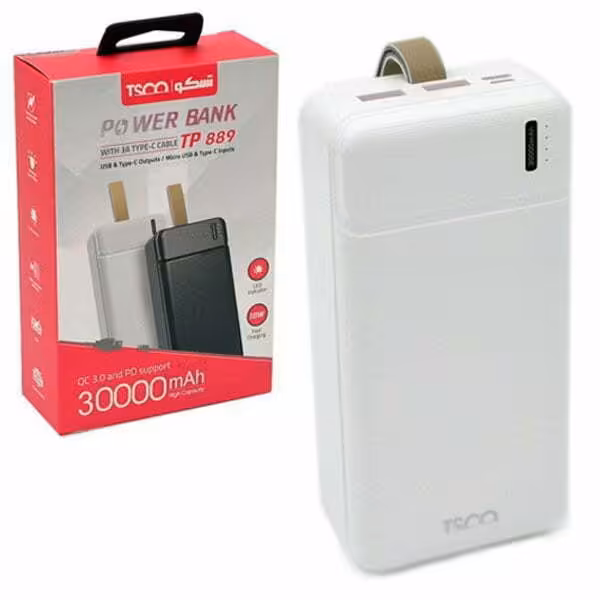 پاور بانک 30000 میلی آمپری تسکو TP 889