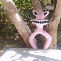 عروسک مجموعه رینبو فرندز rainbow friends صورتی pink ارتفاع 30 سانتیمتر 