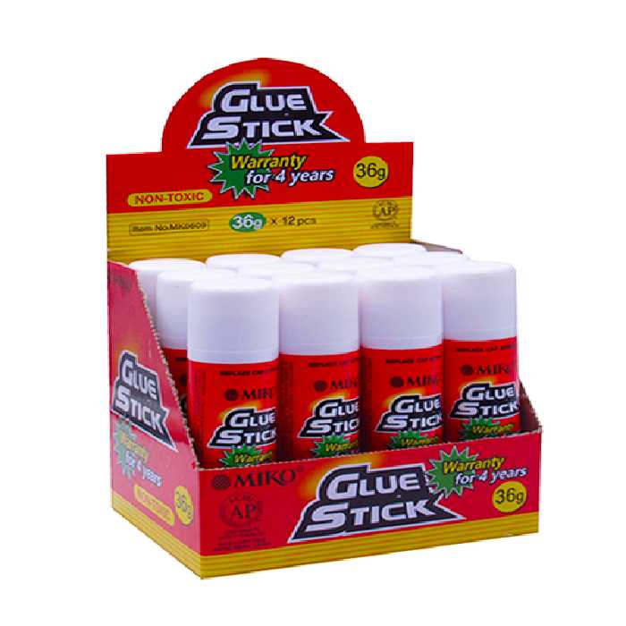 چسب ماتیکی  میکو 36 گرم بسته(12عددی)