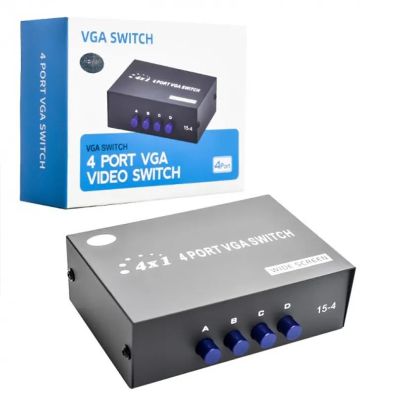 سوییچ 4 پورت VGA رویال مدل VGA-15-4