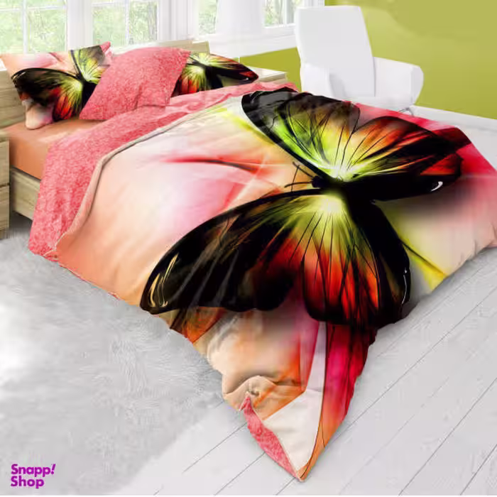 سرویس روتختی ترک آز - کالای خواب شمیم مدل BUTTERFLY دونفره 8 تکه