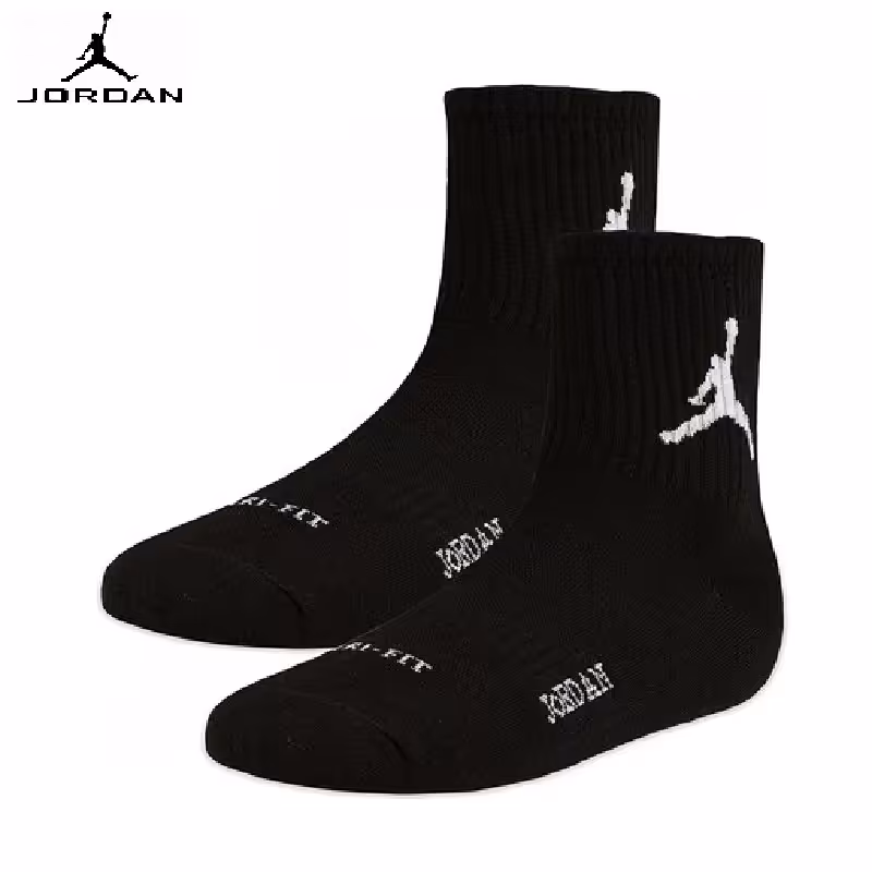 جوراب ورزشی JORDAN نیم ساق ( مشکی ) سایز 40 - 45