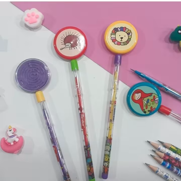 مداد فشنگی همراه با ماز