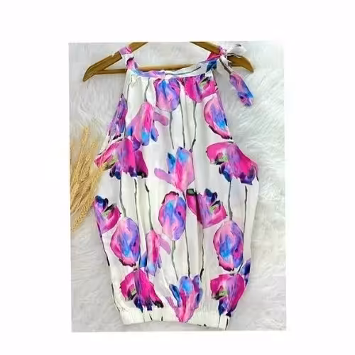 بلوز نخی یقه کراواتی