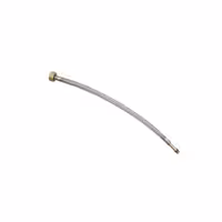 شیلنگ حصیری تک پایه آلومینیومی 40 سانتی متر1/2 یک سر مهره برنجی منتهایی