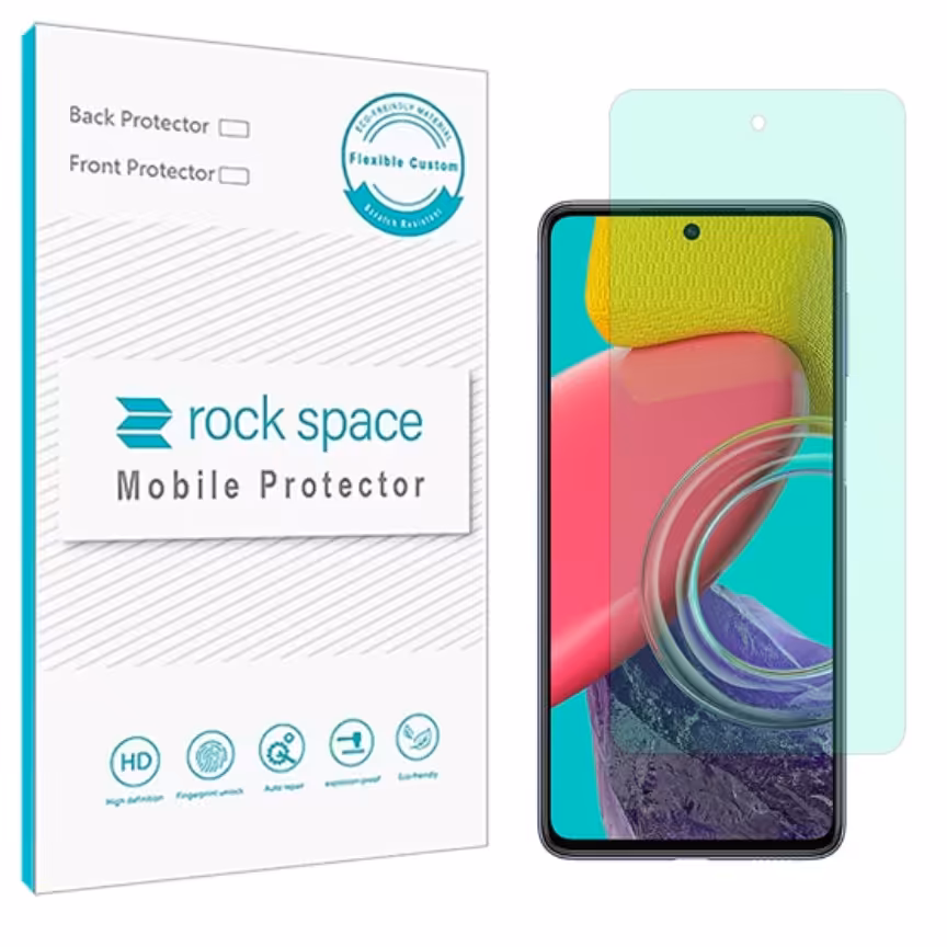 گلس  سامسونگ M53 5G مدل نانو هیدروژل گرین لایت برند راک اسپیس   