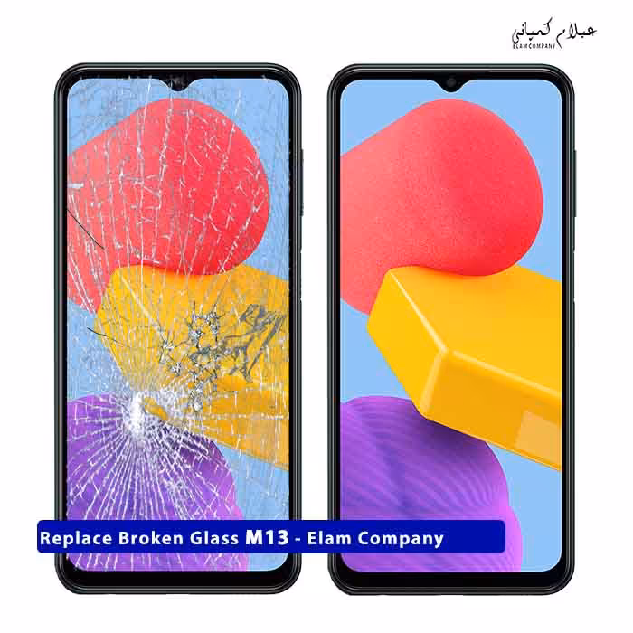تعویض گلس تاچ ال سی دی سامسونگ M13 – ضمانتی و بدون ریسک