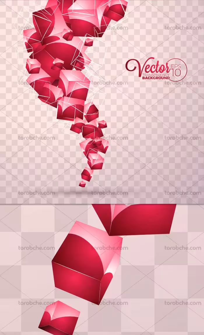 وکتور پس زمینه مکعب انتزاعی | گرافیک با طعم تربچه