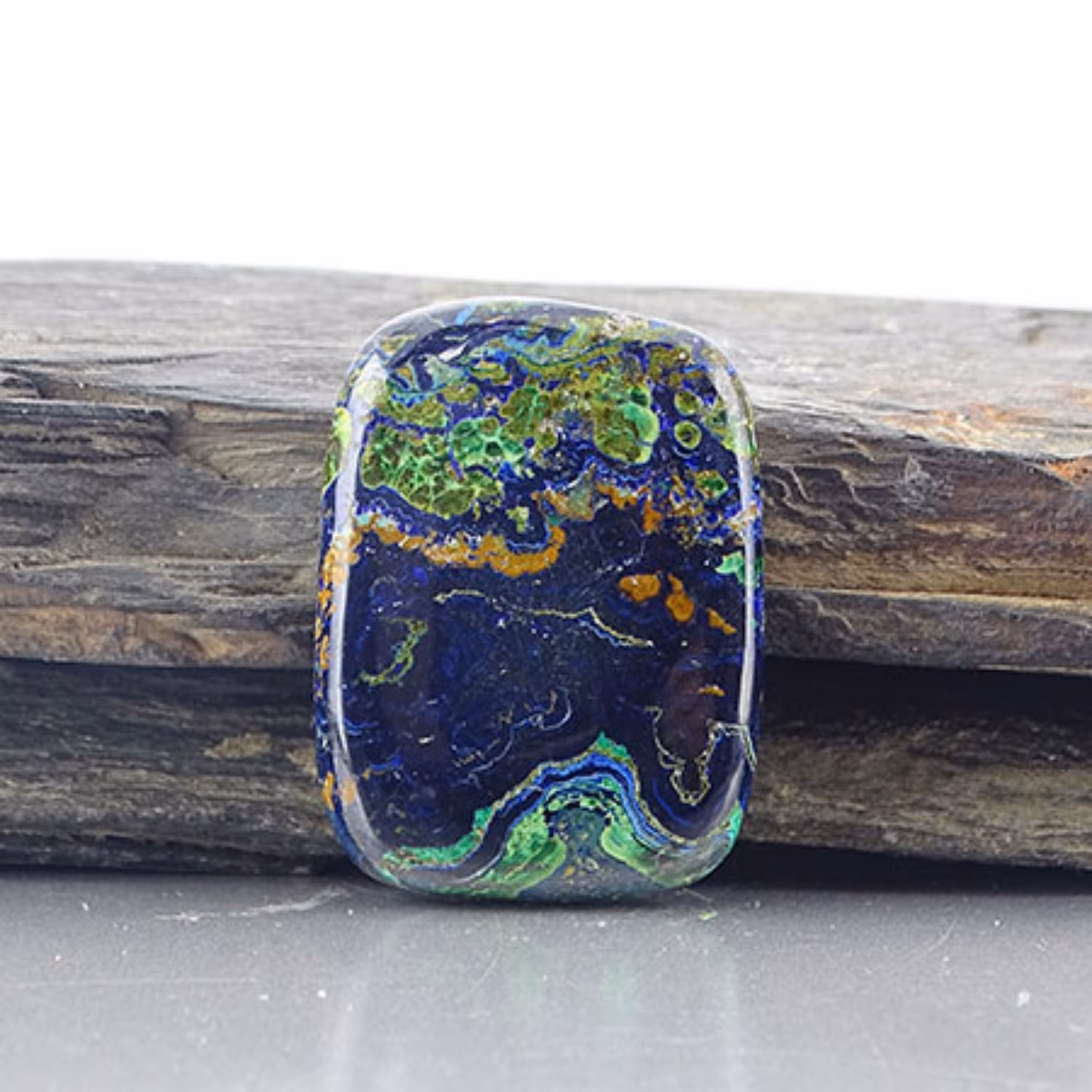 سنگ گردنبند آزوریت مالاکیت کنگو کد 29