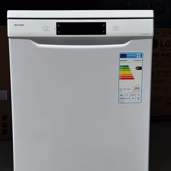 ظرفشویی 3سبد شارپ سری جدید مدل v814m ترکیه 2سال گارانتی 15نفره یووی دار 