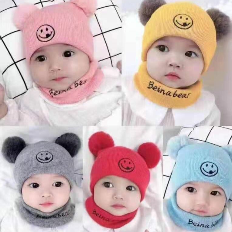 کلاه و شال گردنی گوشدار