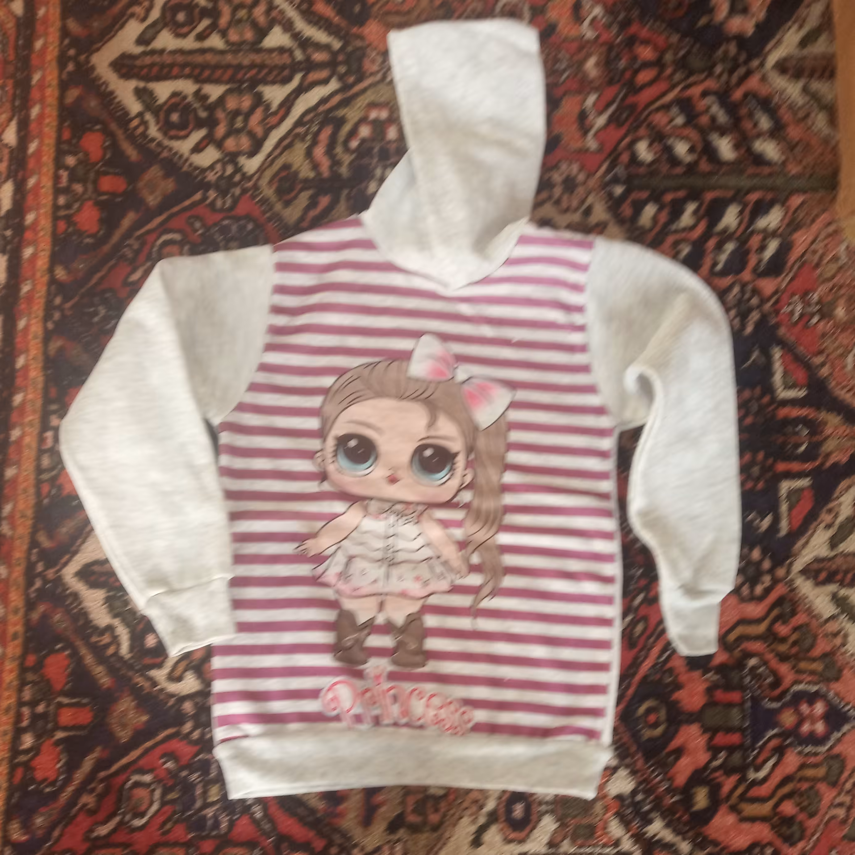 هودی ملانژ عکس دار سایز 40 45 50 55 