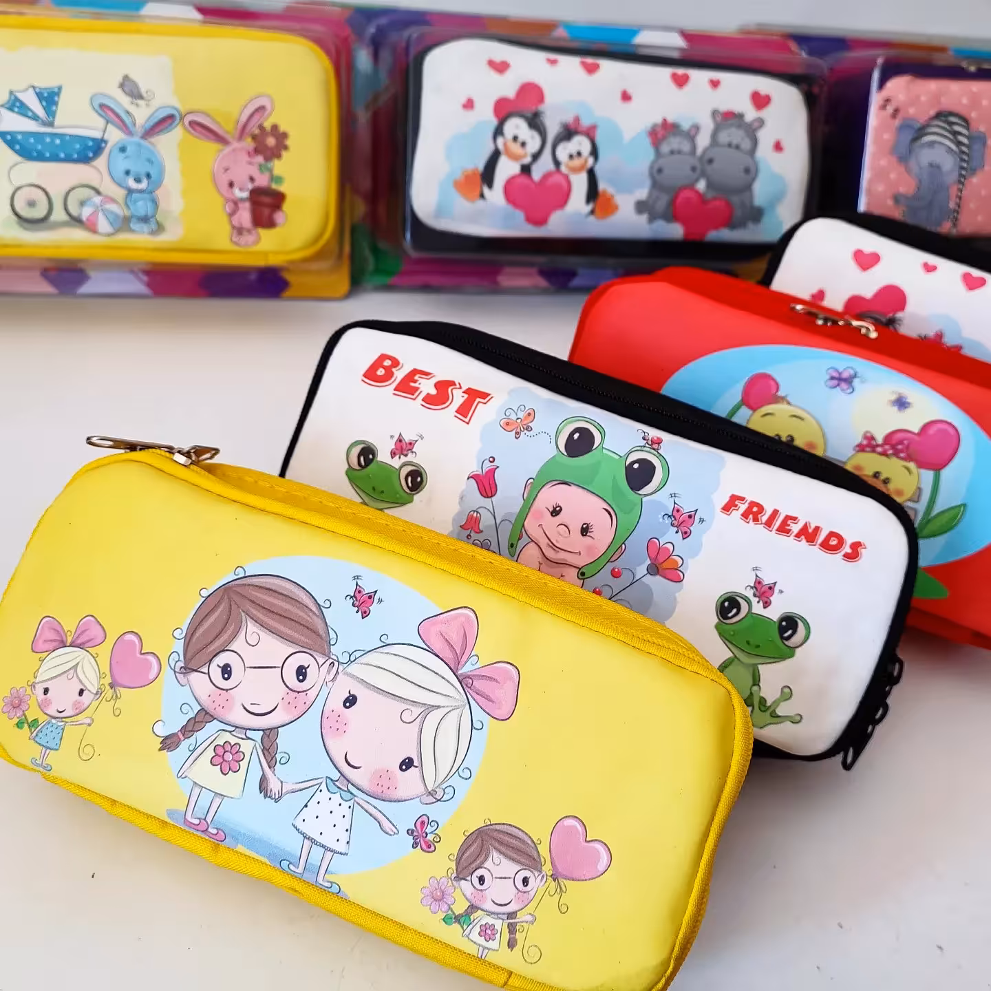 جامدادی دو زیپ کارتونی