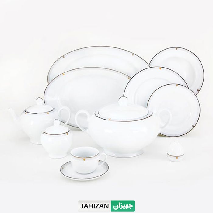 سرویس چینی زرین 102پارچه اپرا سری ایتالیا