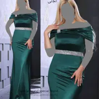 پیراهن مهمانی زنانه ساتن ترک مدل ماکسی مجلسی پونه