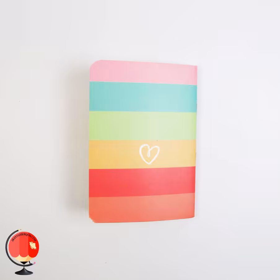 دفترچه یادداشت پاسپورتی سویل طرح رنگین کمان