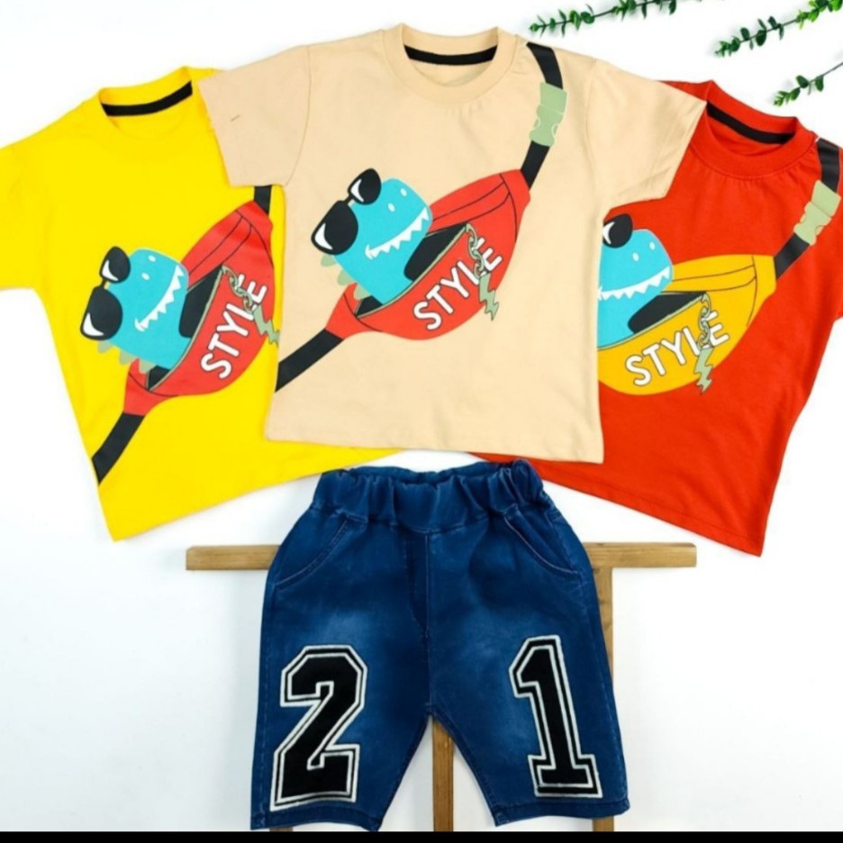 تیشرت شلوارک اسپرت شیک بیرونی سایز 40تا55 مناسب 2تا9سال